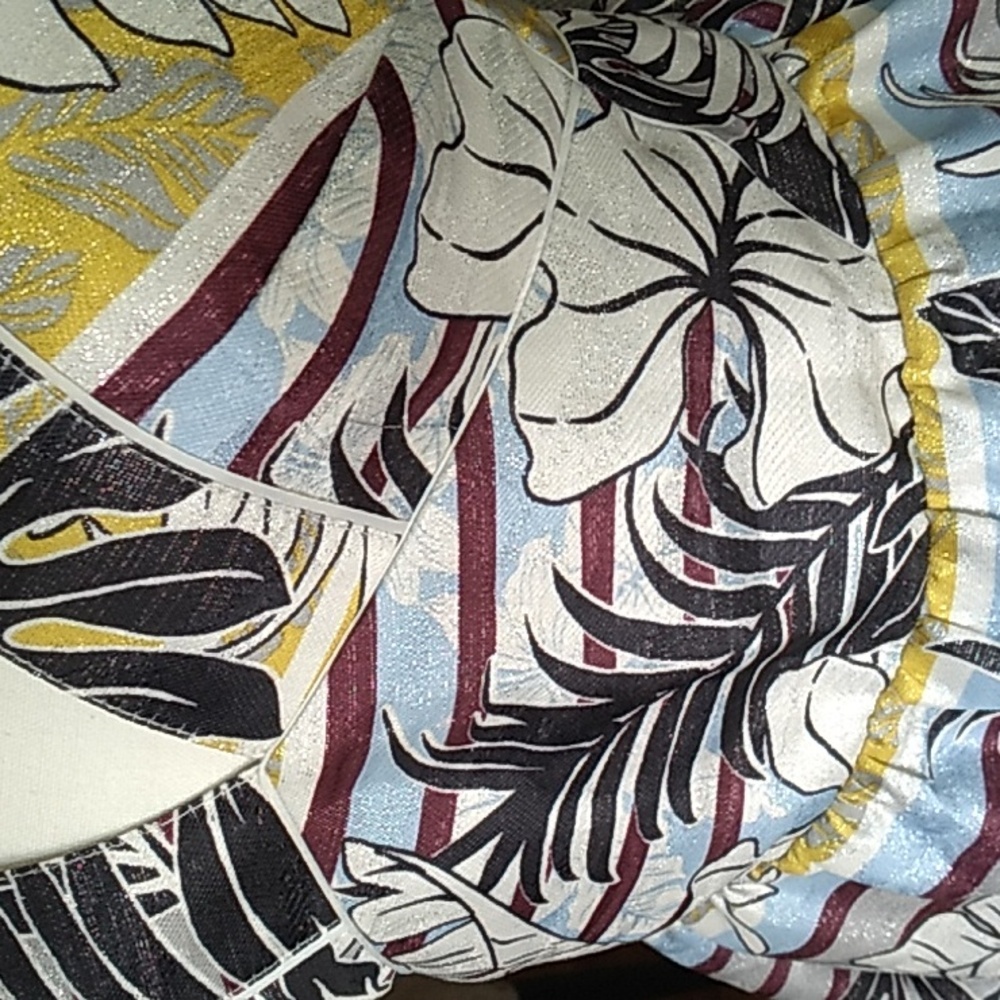 H&M Yellow Black Print Dress